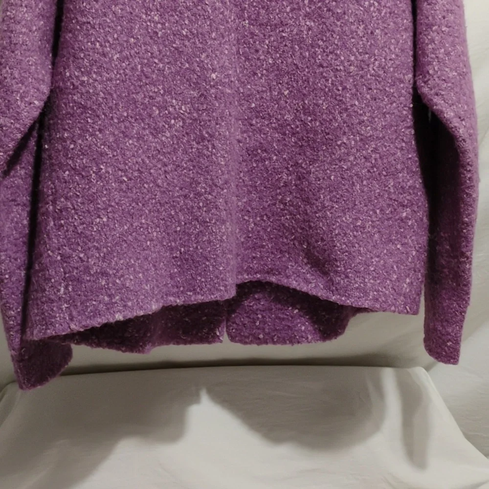 (C-31) SALE! Eileen Fisher Alpaca Silk Wool Blend Italian Yarn Sweater Like New - Picture 9 of 12